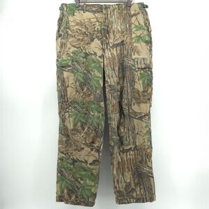 Rattlers Brand Mens Cargo Pants Realtree Camo Large Brown Hunting Gorpcore‎